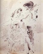 Jules Pascin Woman and lass Germany oil painting artist